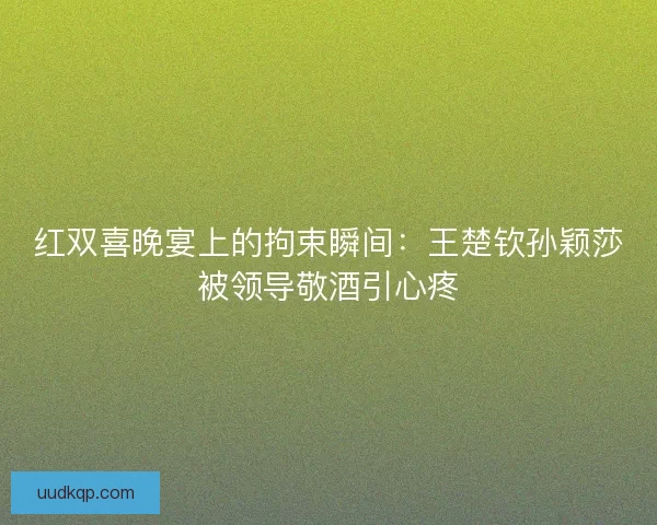 红双喜晚宴上的拘束瞬间:王楚钦孙颖莎被领导敬酒引心疼 红双喜晚宴上的拘束瞬间:王楚钦孙颖莎被领导敬酒引心疼